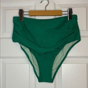 Green High-Waisted Bikini Bottom